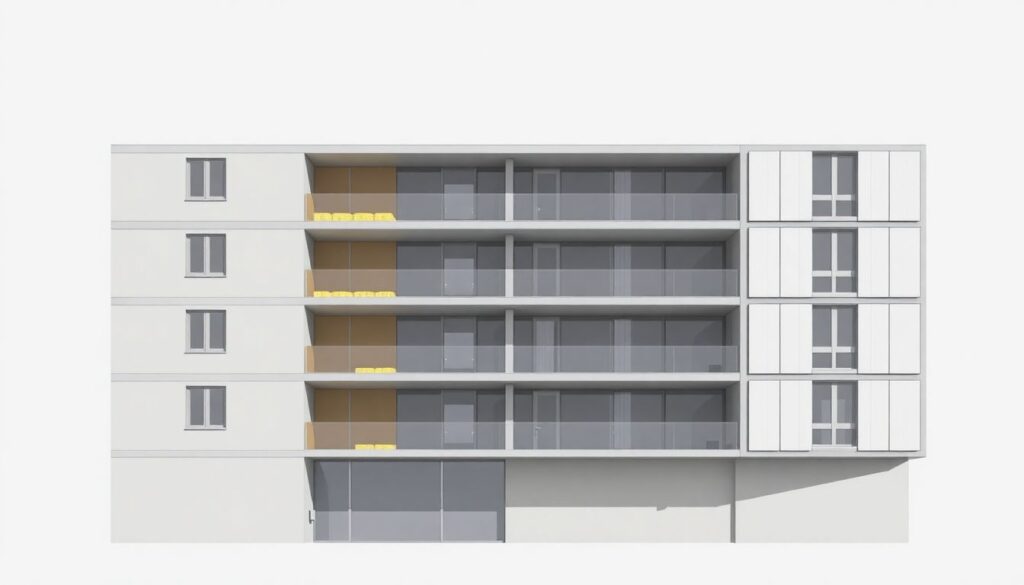 Смарт-облицовка зданий: влияние на тепло- и звукоизоляцию - иллюстрация