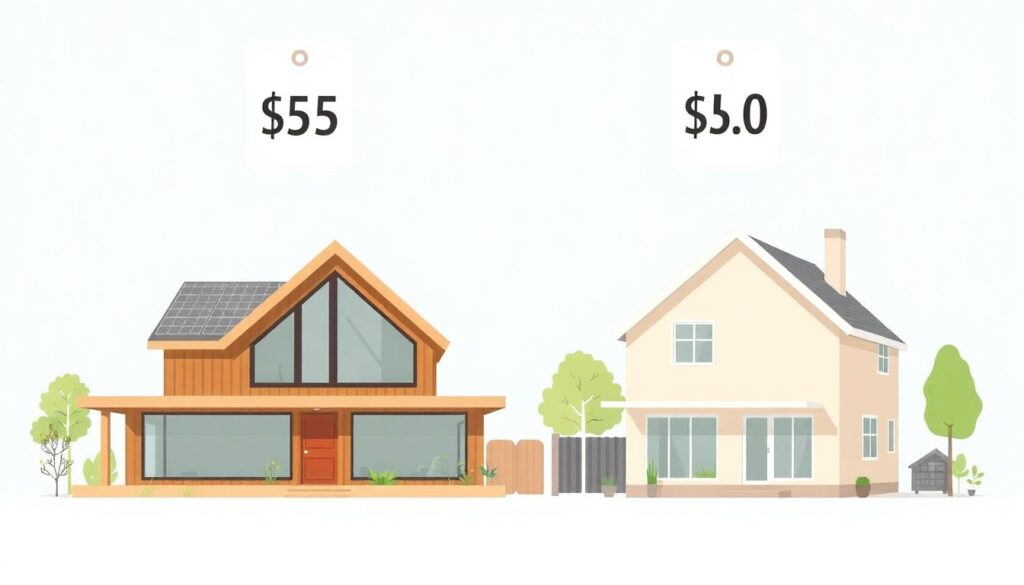Эко-материалы в строительстве: влияние на экологический след дома - иллюстрация